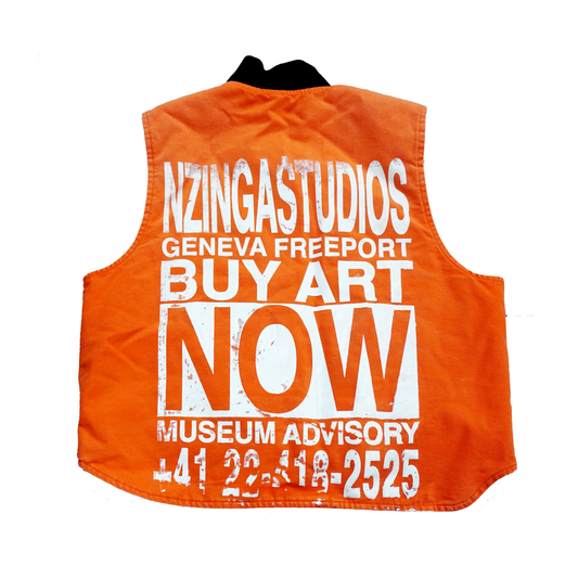 Will Paint For Cash Vest Orange